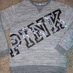 VS PINK Marble Watercolor Pullover Sweatshirt